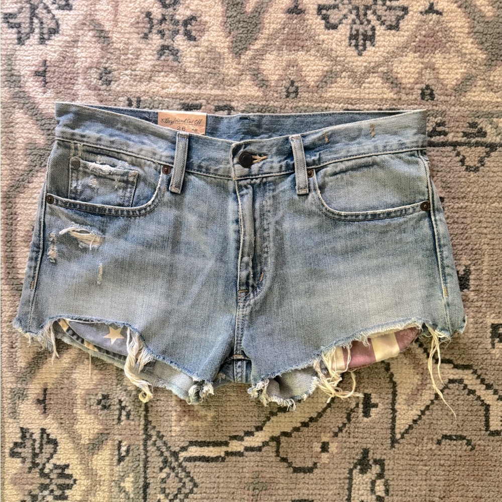 🇺🇸 Denim & Supply Ralph Laurel Boyfriend Shorts Cutoff Jean - Picture 2 of 4